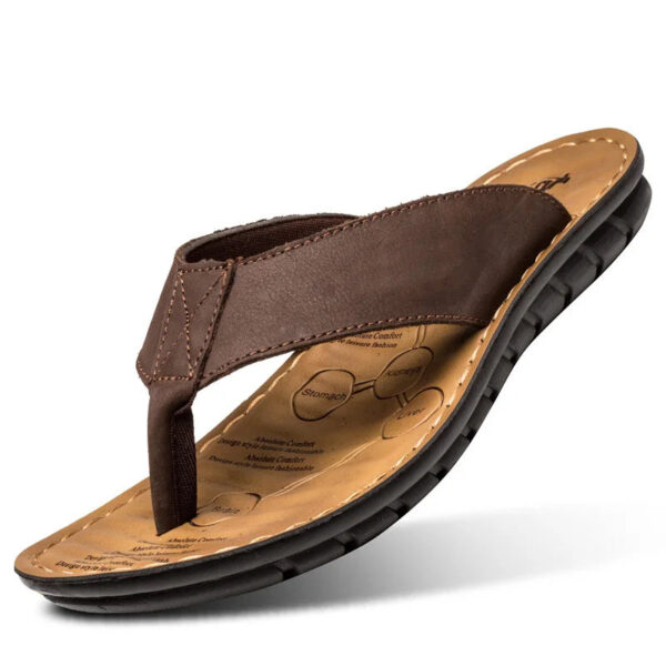 Chinelo de Couro Genuíno - Flat Premium - Imagem 7