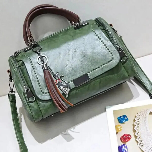 Bolsa Feminina de Couro Genuino - Safira Hernandes - Imagem 11
