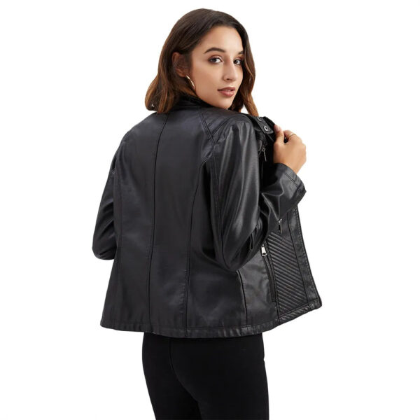 Jaqueta Feminina em Couro Genuino - Premium Jacket - Imagem 3