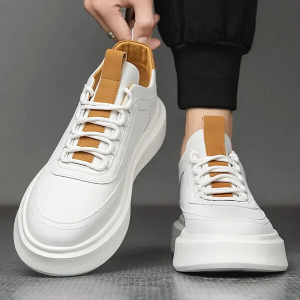 Tênis Masculino em Couro Genuino - Hermes Sport - Imagem 2