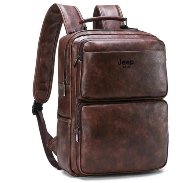 Mochila Jeep em Couro Genuino - Buluo Premium