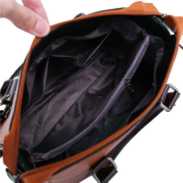 Kit Premium em Couro Genuino - Bolsa + Carteira + Carteira de Mão + Necessaire de Brinde - Imagem 10