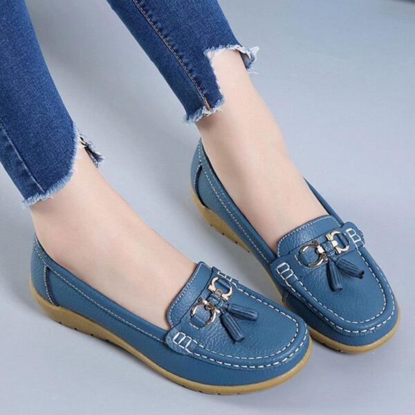 Sapatilha Feminina Mocassim em Couro Genuino - Beauty Confort - Imagem 6