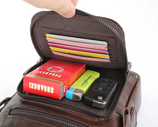 Bolsa de Ombro em Couro Genuino -  Genuine Premium - Imagem 3