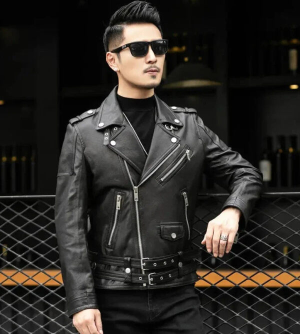 Jaqueta Masculina de Inverno de Couro Genuíno - Europe Premium - Imagem 8