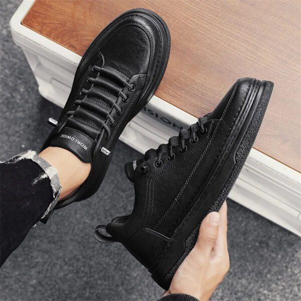 Tênis Masculino Casual em Couro Genuino - Estevan Erican - Imagem 26