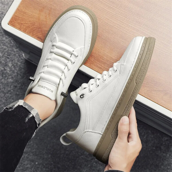 Tênis Masculino Casual em Couro Genuino - Estevan Erican - Imagem 20