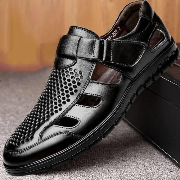 Sandália Masculina em Couro Genuino - Lewis Premium - Imagem 4