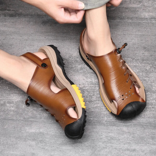 Sandália Masculina em Couro Genuino - Julian Premium - Imagem 4
