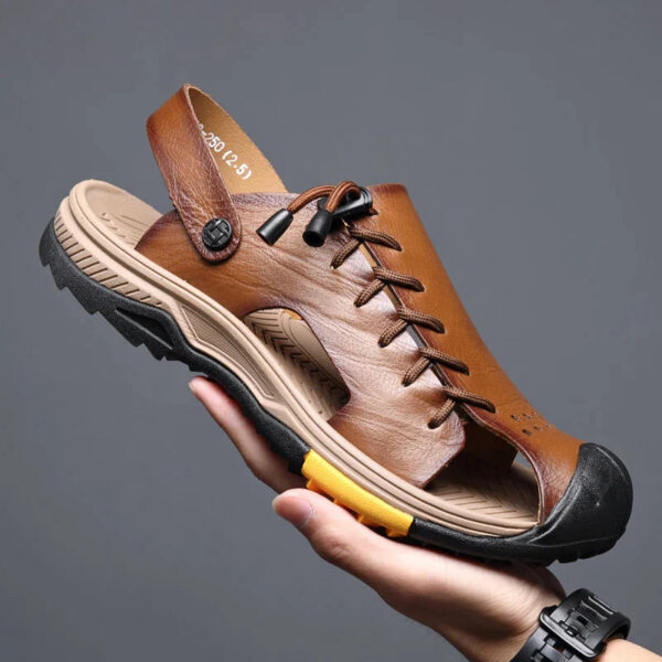Sandália Masculina em Couro Genuino - Julian Premium - Imagem 2