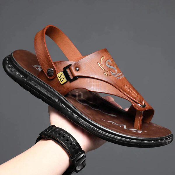 Sandália Masculina em Couro Genuino - Suit Premium - Imagem 3