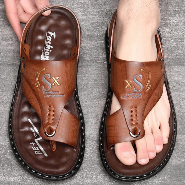 Sandália Masculina em Couro Genuino - Suit Premium - Imagem 2