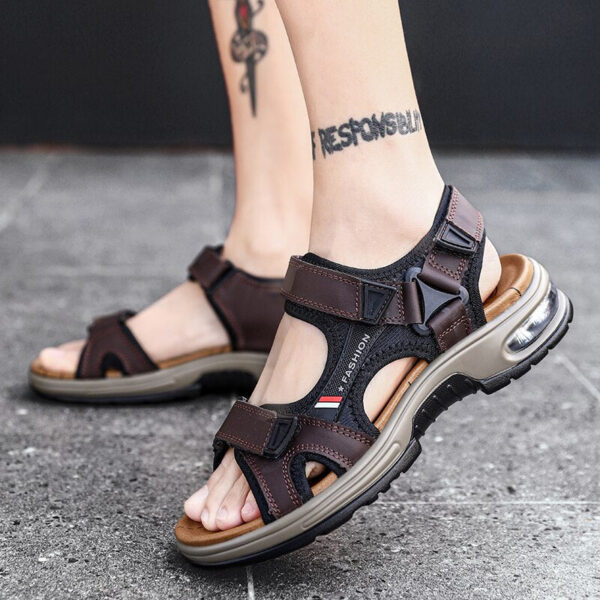 Sandália Masculina em Couro Genuino - Exotic Premium - Imagem 2