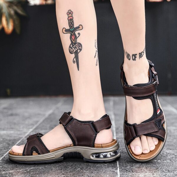 Sandália Masculina em Couro Genuino - Exotic Premium - Imagem 3