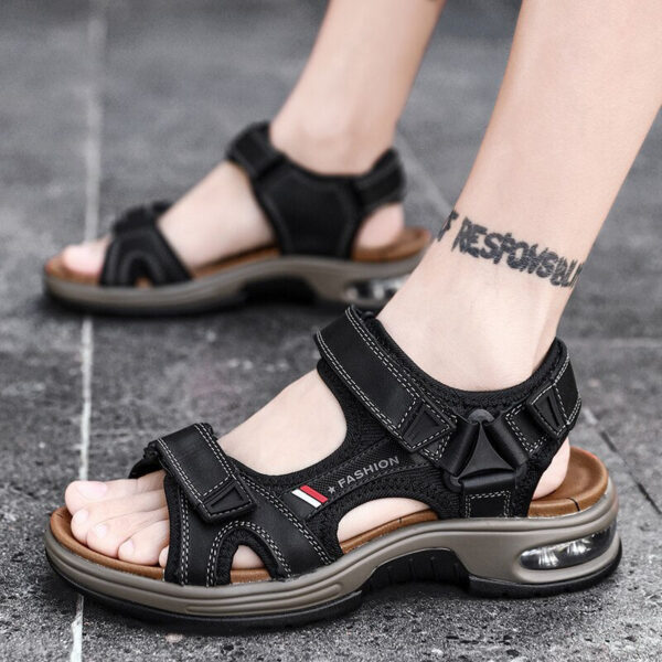 Sandália Masculina em Couro Genuino - Exotic Premium - Imagem 5