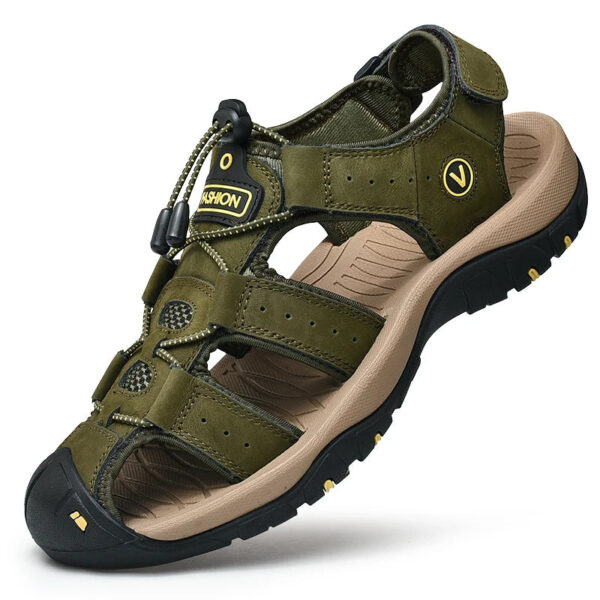 Sandália de Couro Masculina Genuino - Premium Sand - Imagem 7