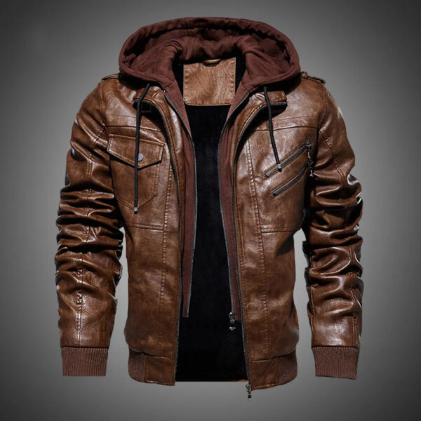 Jaqueta Masculina Em Couro Genuino - MotorJack Premium - Imagem 2