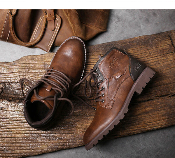 Bota Masculina de Couro Genuino - Hermez Couro - Imagem 8