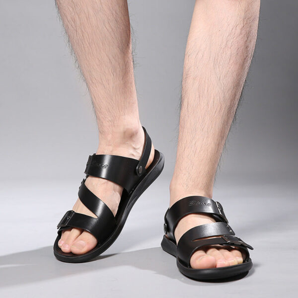 Sandália Masculina em Couro Genuino - Raphael Cortez - Imagem 5