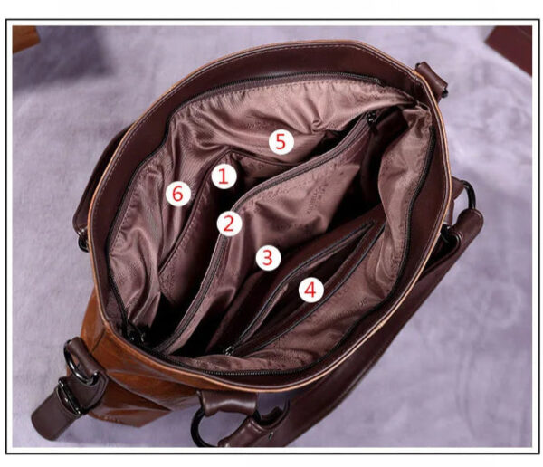 Bolsa Feminina em Couro Genuíno - Isis Gabrielli - Imagem 14