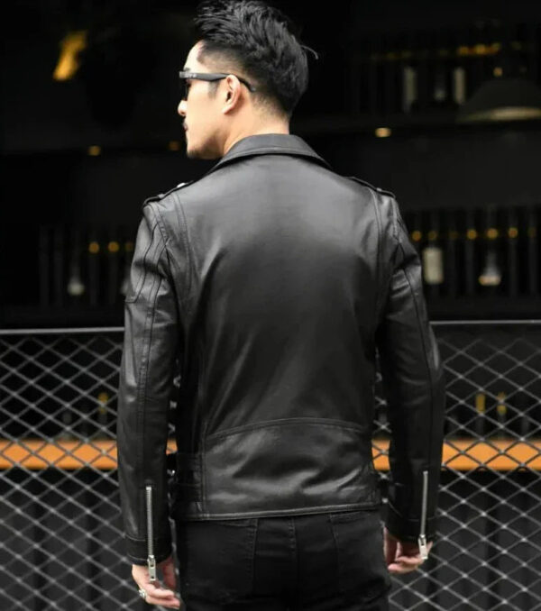 Jaqueta Masculina de Inverno de Couro Genuíno - Europe Premium - Imagem 9