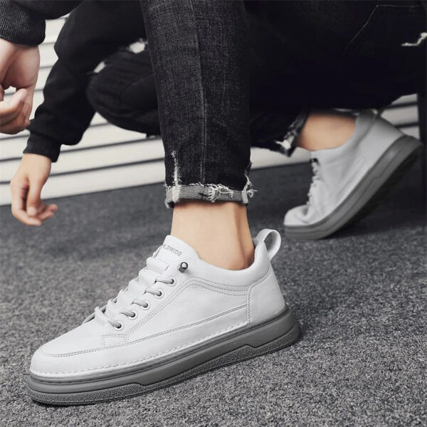 Tênis Masculino Casual em Couro Genuino - Estevan Erican - Imagem 28