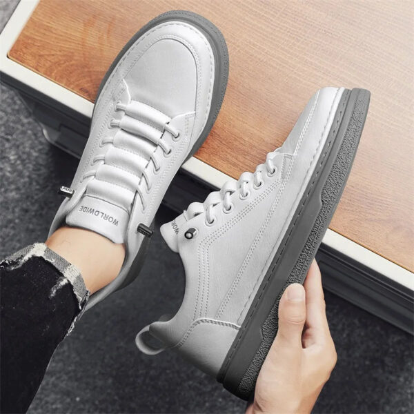 Tênis Masculino Casual em Couro Genuino - Estevan Erican - Imagem 10