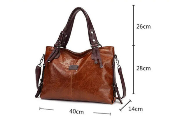 Bolsa Feminina em Couro Genuíno - Isis Gabrielli - Imagem 8