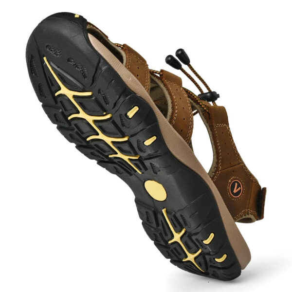 Sandália de Couro Masculina Genuino - Premium Sand - Imagem 5