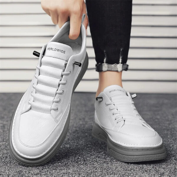 Tênis Masculino Casual em Couro Genuino - Estevan Erican - Imagem 18