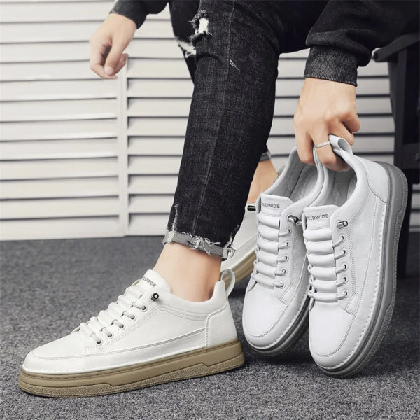Tênis Masculino Casual em Couro Genuino - Estevan Erican - Imagem 30