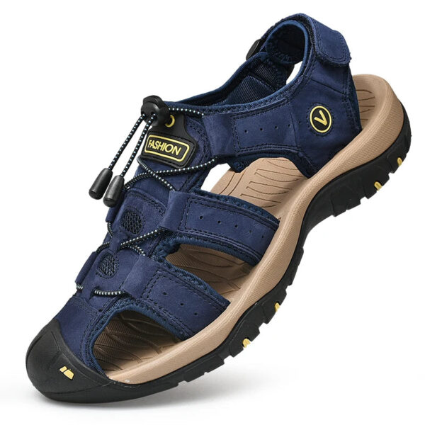 Sandália de Couro Masculina Genuino - Premium Sand - Imagem 10