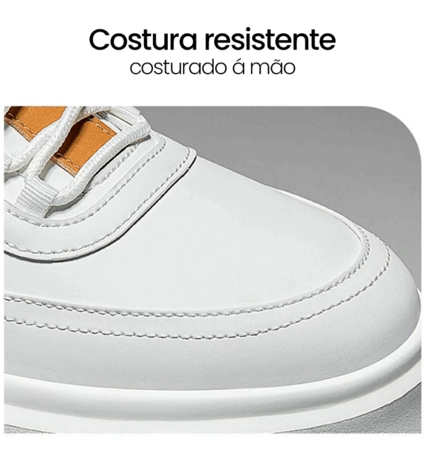 Tênis Masculino em Couro Genuino - Hermes Sport - Imagem 8