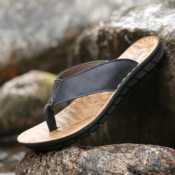 Chinelo de Couro Genuíno - Flat Premium - Imagem 8