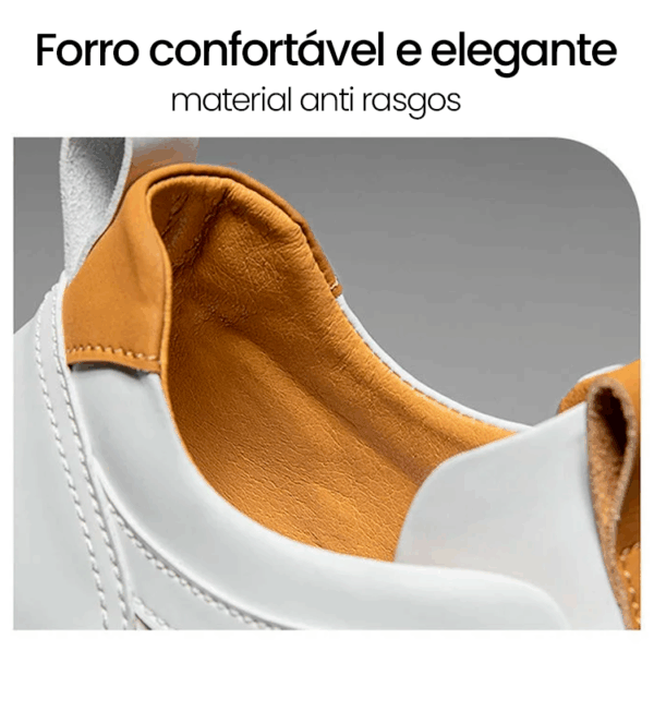 Tênis Masculino em Couro Genuino - Hermes Sport - Imagem 10
