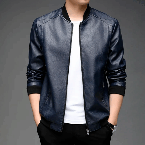 Jaqueta Masculina em Couro Genuino - Slim MenPro