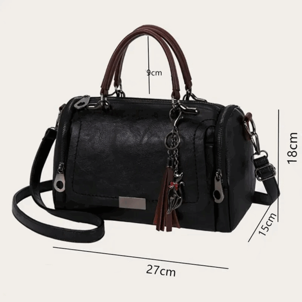 Bolsa Feminina de Couro Genuino - Safira Hernandes - Imagem 5