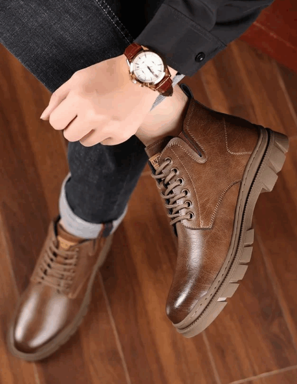 Bota Masculina de Inverno em Couro Genuino - Luiz Armen - Imagem 7