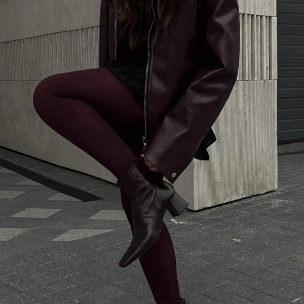 Jaqueta Feminina de Inverno em Couro Genuino - EuroPro - Imagem 6