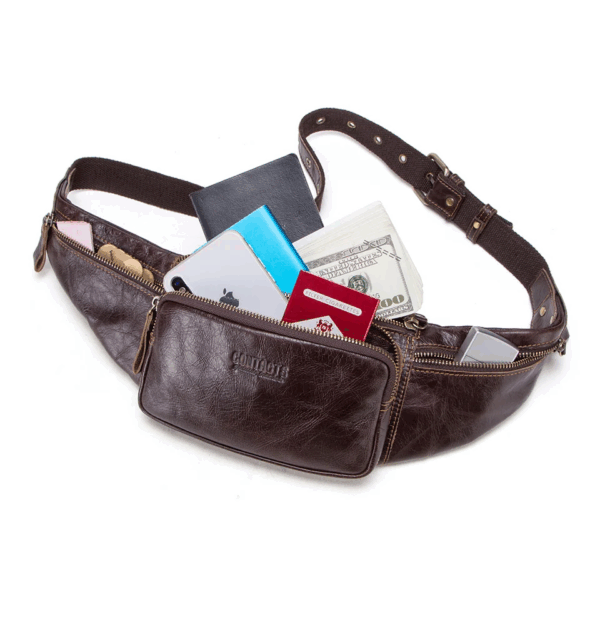 Bolsa Cintura De Couro Genuino - Premium Armmando - Imagem 6