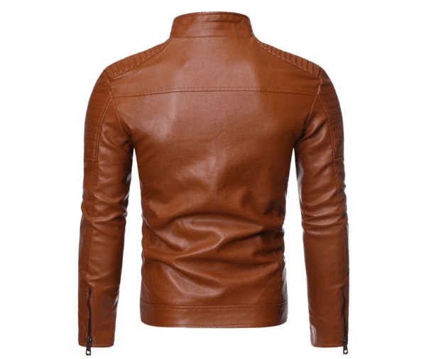 Jaqueta Masculina Vintage em Couro Genuino - Premium Men - Imagem 2