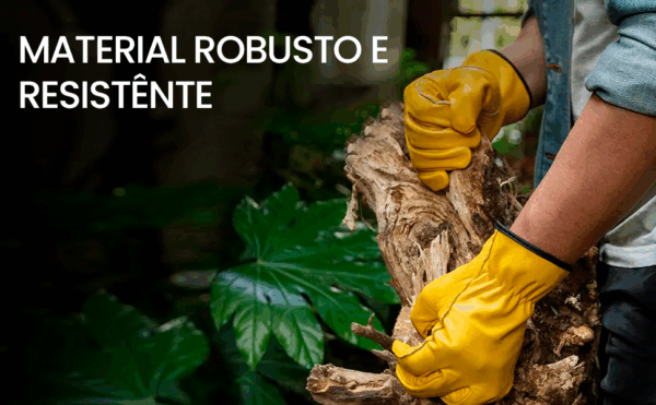 Luva de Couro Genuino para Trabalho - WorkHard - Imagem 6