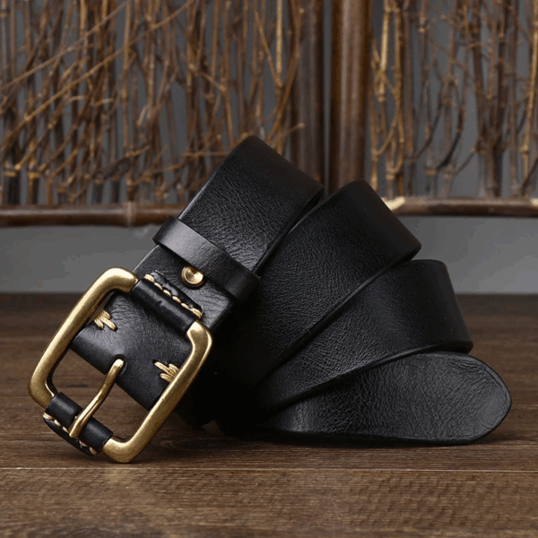 Cinto Masculino em Couro de Vaca - Belt Men - Imagem 9