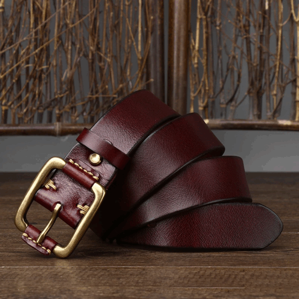 Cinto Masculino em Couro de Vaca - Belt Men - Imagem 12