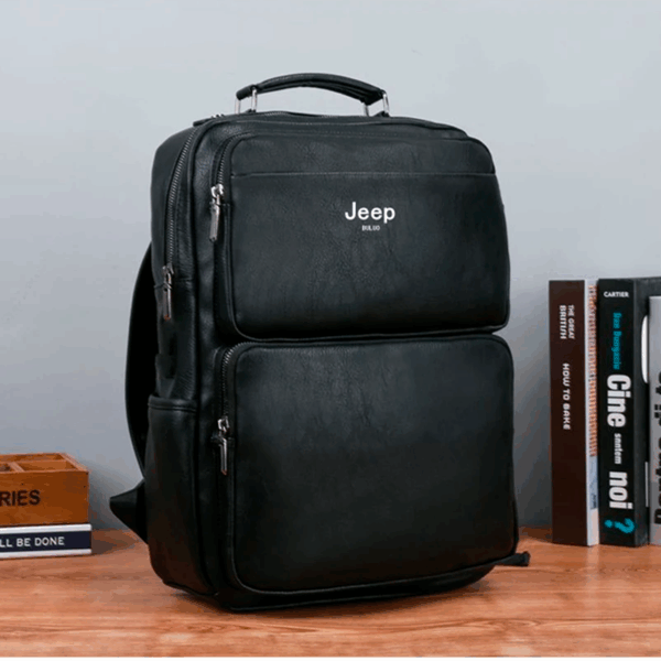 Mochila Jeep em Couro Genuino - Buluo Premium - Imagem 10