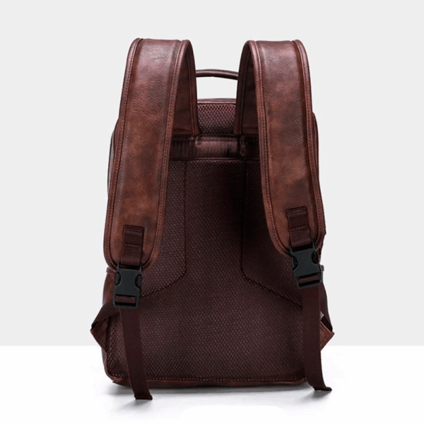 Mochila Jeep em Couro Genuino - Buluo Premium - Imagem 4