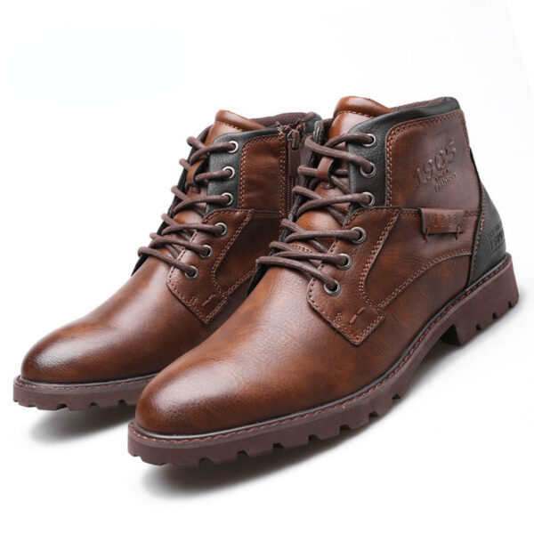 Bota Masculina de Couro Genuino - Hermez Couro