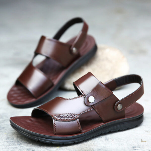 Sandália Masculina em Couro Genuino - Maximilian Premium - Imagem 10