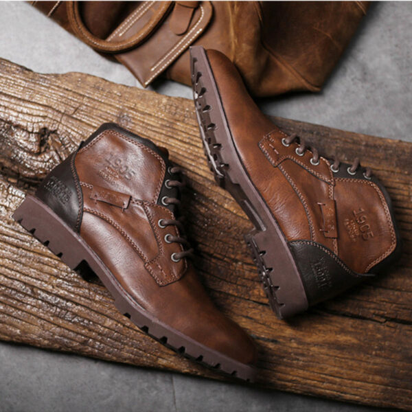 Bota Masculina de Couro Genuino - Hermez Couro - Imagem 2