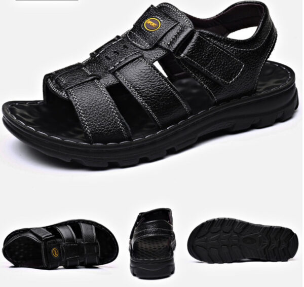 Sandália Masculina de Couro Genuino - Dominic Premium - Imagem 7
